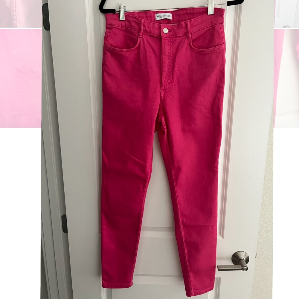 Zara high waisted skinny leg jeans